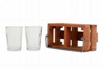 Tapri Glasses - Country Wood Stand