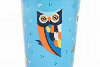 Stainless Steel Tumbler Small - Owl Feather Blue