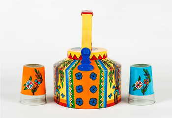 Kettle Set - Indian Madhubani Rickshaw