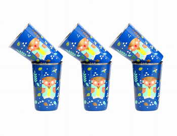 Steel Tumbler Big-Owl Tie Blue ( set of 6 )