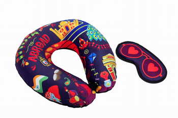 Neck Pillow & Eye Mask Combo - India To Abroad