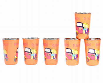 Steel Tumbler Big-Auto Orange ( set of 6 )