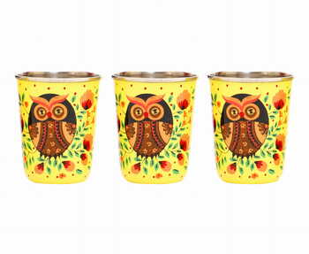 Steel Tumbler Small-ELEPHANT STAR-Yellow ( set of 3 )