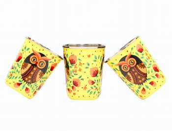 Steel Tumbler Small-ELEPHANT STAR-Yellow ( set of 3 )