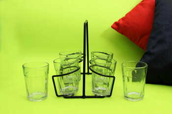 Cutting Chai glasses with stand