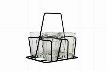 Cutting Chai Glass Stand / Tea Glass Holder  - For Set of 4 Tea Glasses