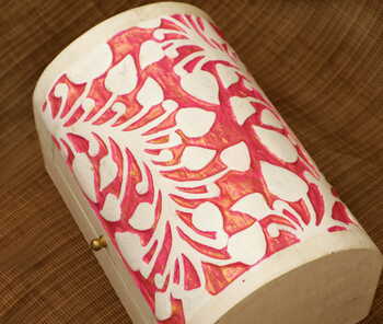 Jewellery Box-Leaf Pink