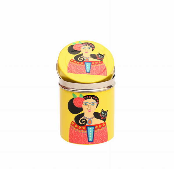 Steel Canister-Lady Set Yellow
