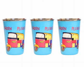 Steel Tumbler Big-Auto Blue ( set of 3 )