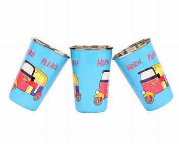 Steel Tumbler Big-Auto Blue ( set of 3 )