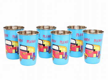 Steel Tumbler Big-Auto Blue ( set of 6 )