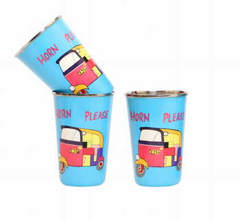 Steel Tumbler Big-Auto Blue ( set of 3 )