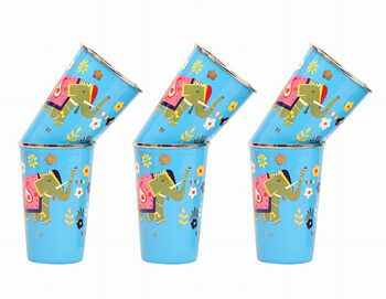 Steel Tumbler Big-ELEPHANT Star-Blue ( set of 6 )