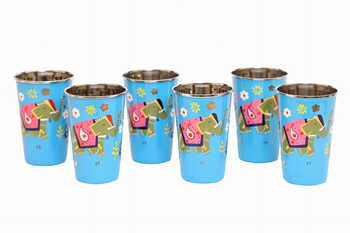 Steel Tumbler Big-ELEPHANT Star-Blue ( set of 6 )