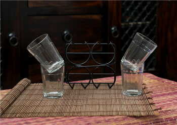 Clear Cutting Chai Glasses - Set of 4