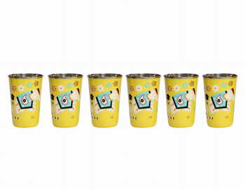 Steel Tumbler Big-ELEPHANT Star-Yellow ( set of 6 )